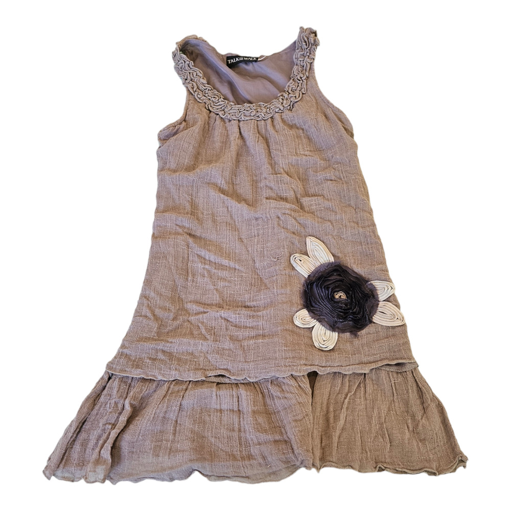 Talk of The Walk Medium Gray Sleeveless Mini Dress